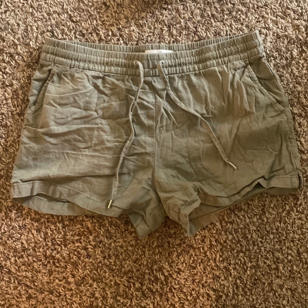 army green shorts